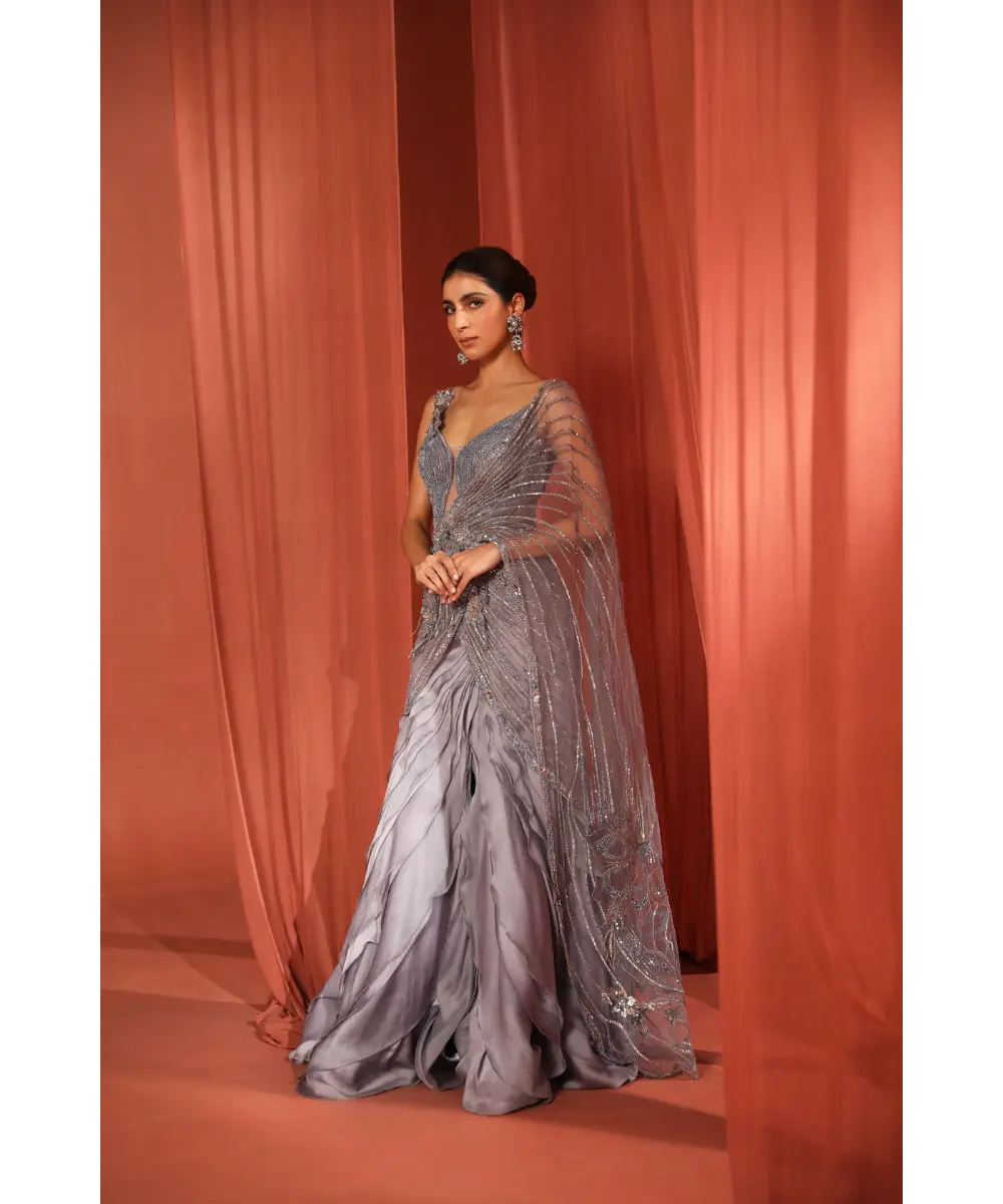 ADAARA COUTURE - Floral dream saree